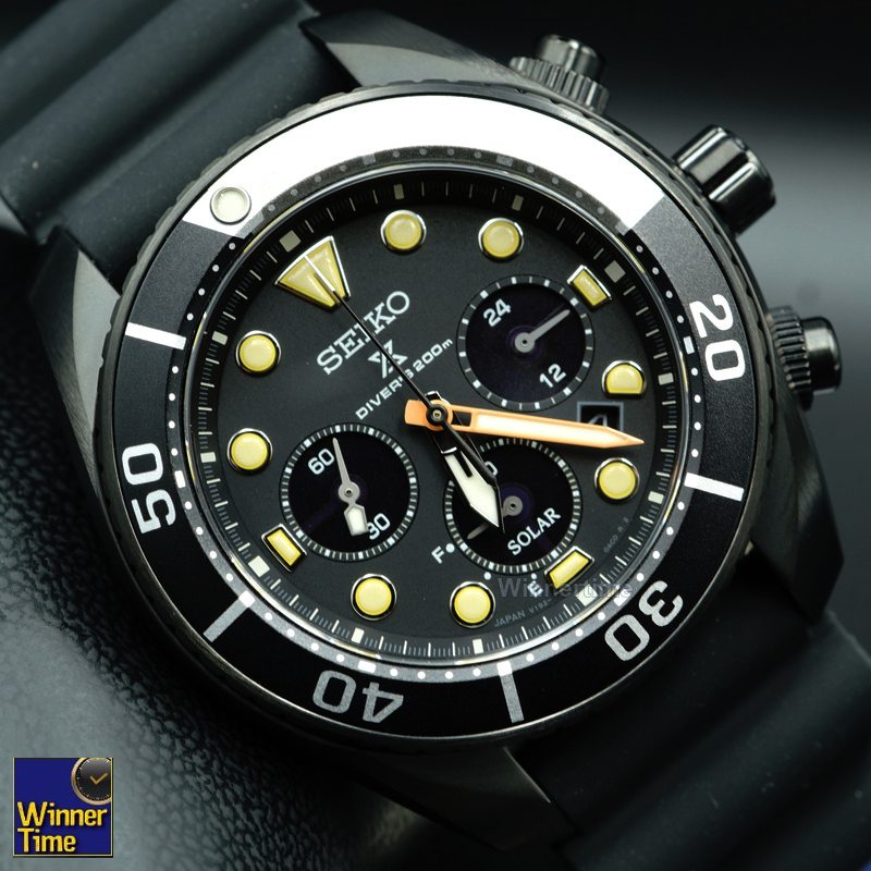 นาฬิกา Seiko Prospex Sumo Solar Chronograph Black Series Limited Edition รุ่น SSC761J1,SSC761J,SSC761