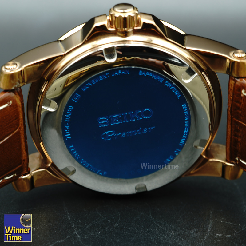 นาฬิกาผู้ชาย Seiko Premier Kinetic Perpetual รุ่น SNP096,SNP096P1 ,SNP096P