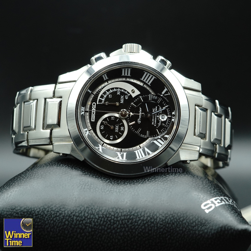 นาฬิกาผู้ชายSeiko Premier Kinetic chronograph รุ่น SNL041P1,SNL041P ,SNL041