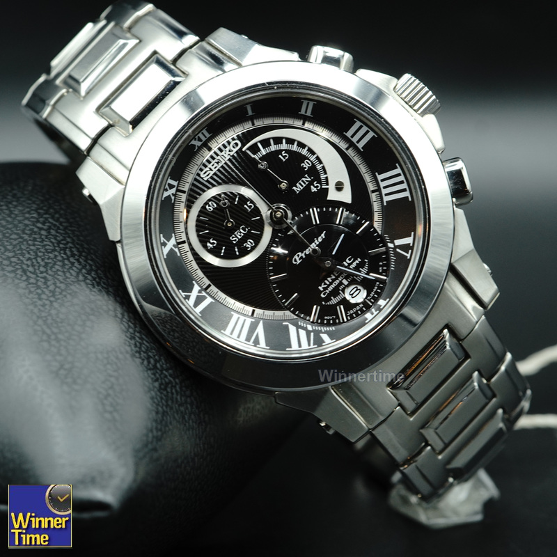 นาฬิกาผู้ชายSeiko Premier Kinetic chronograph รุ่น SNL041P1,SNL041P ,SNL041
