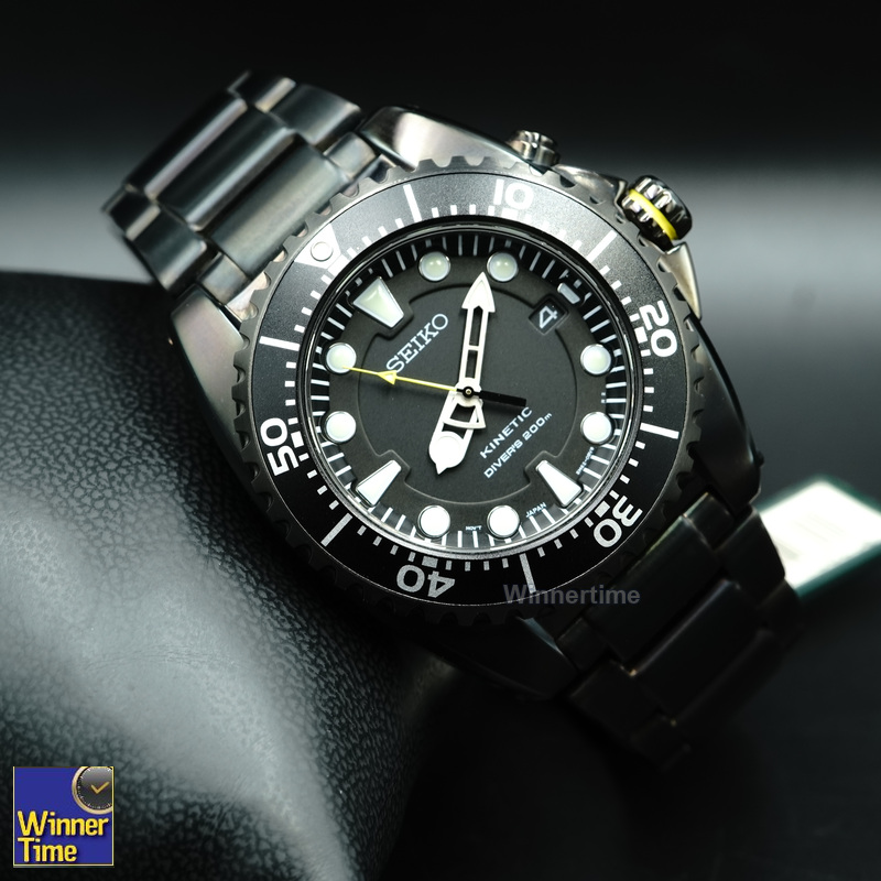 นาฬิกา Seiko Kinetic Divers 200M TICN สีดำ รุ่น SKA427P1,SKA427P,SKA427