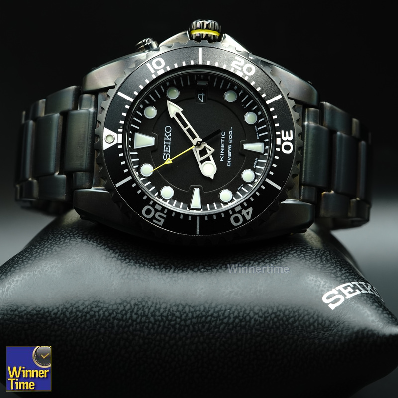 นาฬิกา Seiko Kinetic Divers 200M TICN สีดำ รุ่น SKA427P1,SKA427P,SKA427