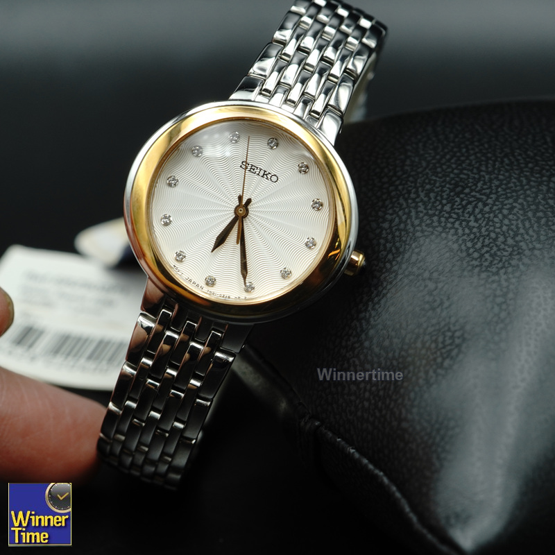 นาฬิกาSeiko WomenSilver Stainless-Steel Japanese Quartz Dress Watch รุ่น SRZ502P1,SRZ502P,SRZ502 