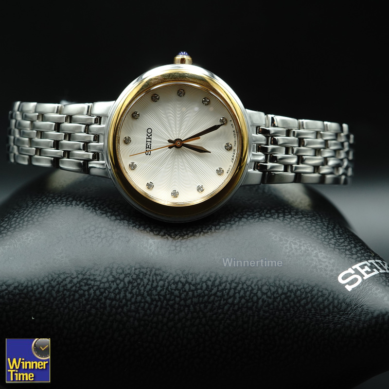 นาฬิกาSeiko WomenSilver Stainless-Steel Japanese Quartz Dress Watch รุ่น SRZ502P1,SRZ502P,SRZ502 