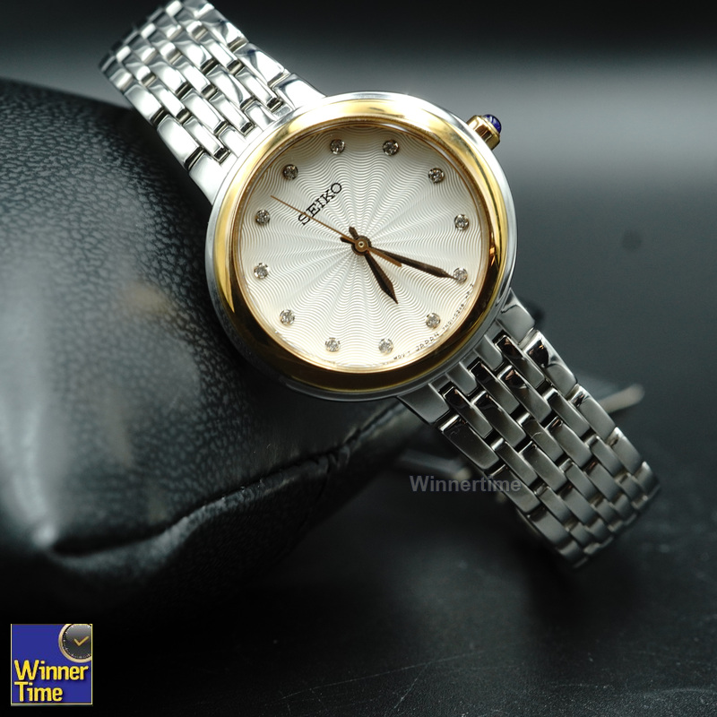 นาฬิกาSeiko WomenSilver Stainless-Steel Japanese Quartz Dress Watch รุ่น SRZ502P1,SRZ502P,SRZ502 