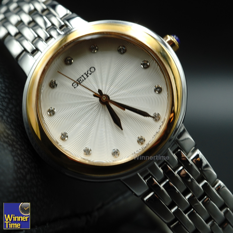 นาฬิกาSeiko WomenSilver Stainless-Steel Japanese Quartz Dress Watch รุ่น SRZ502P1,SRZ502P,SRZ502 