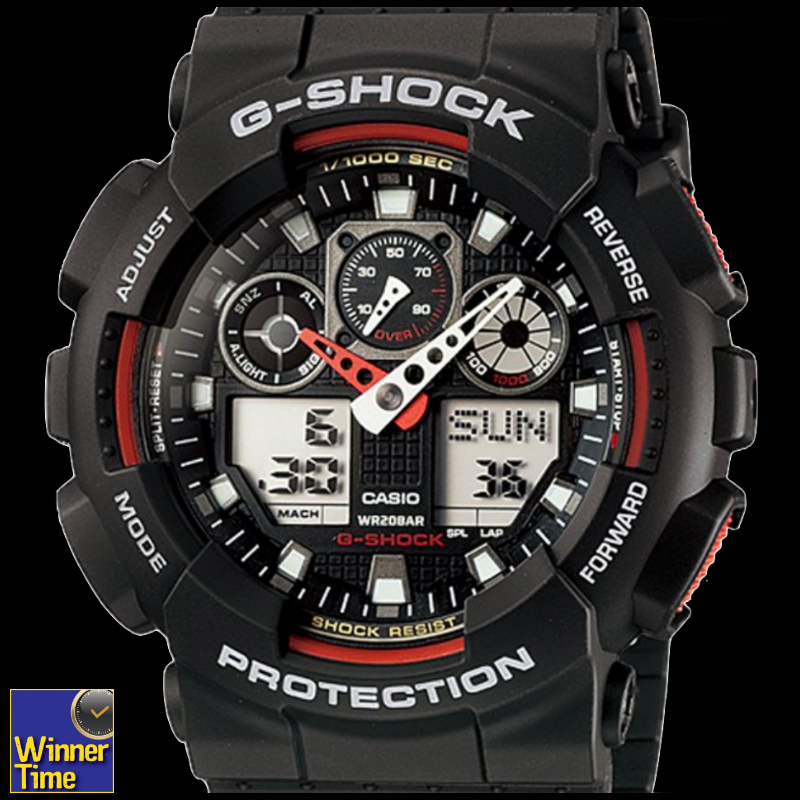 นาฬิกา CASIO G-SHOCK มาตรฐานเรือนทนทาน รุ่น GA-100-1A4DR