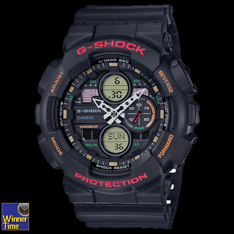 นาฬิกา CASIO G-SHOCK อะนาล็อก-ดิจิตอล GA-140 SERIES รุ่น GA-140-1A4DR