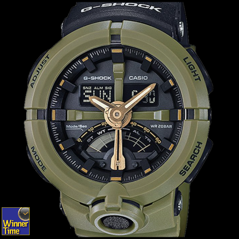 นาฬิกา CASIO G-SHOCK อะนาล็อก-ดิจิตอล ซีรีส์ GA-500 รุ่น GA-500P-3ADR