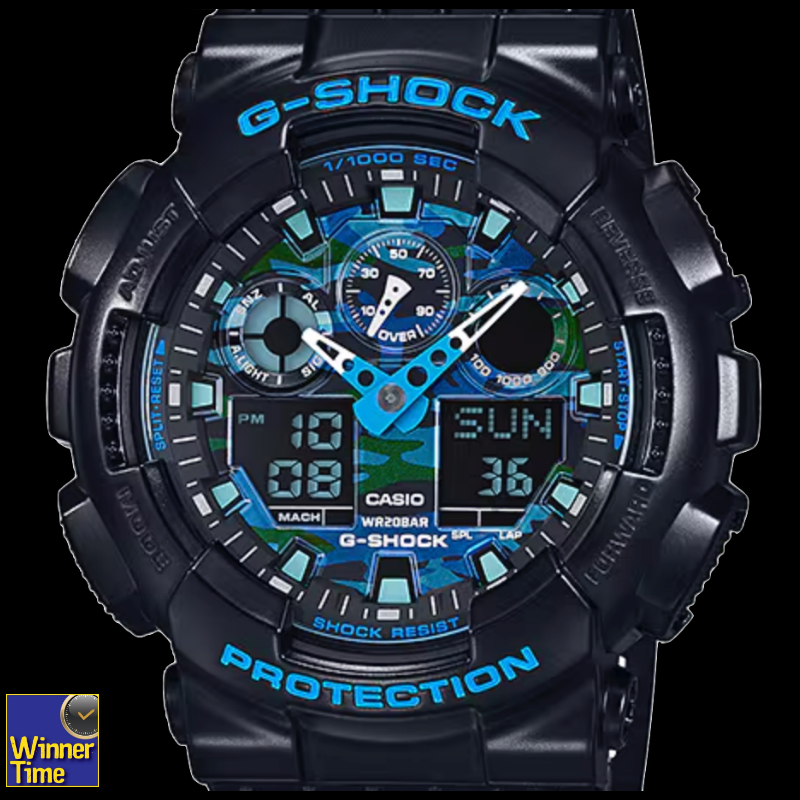 นาฬิกา CASIO G-SHOCK อะนาล็อก-ดิจิตอล ซีรีส์ GA-100 รุ่น GA-100CB-1ADR