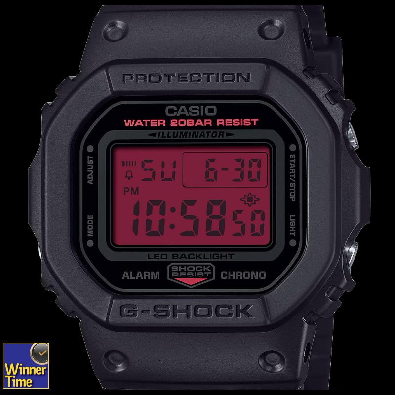 นาฬิกา CASIO G-SHOCK มาตรฐานเรือนทนทาน รุ่น DW-5600BBR-1DR