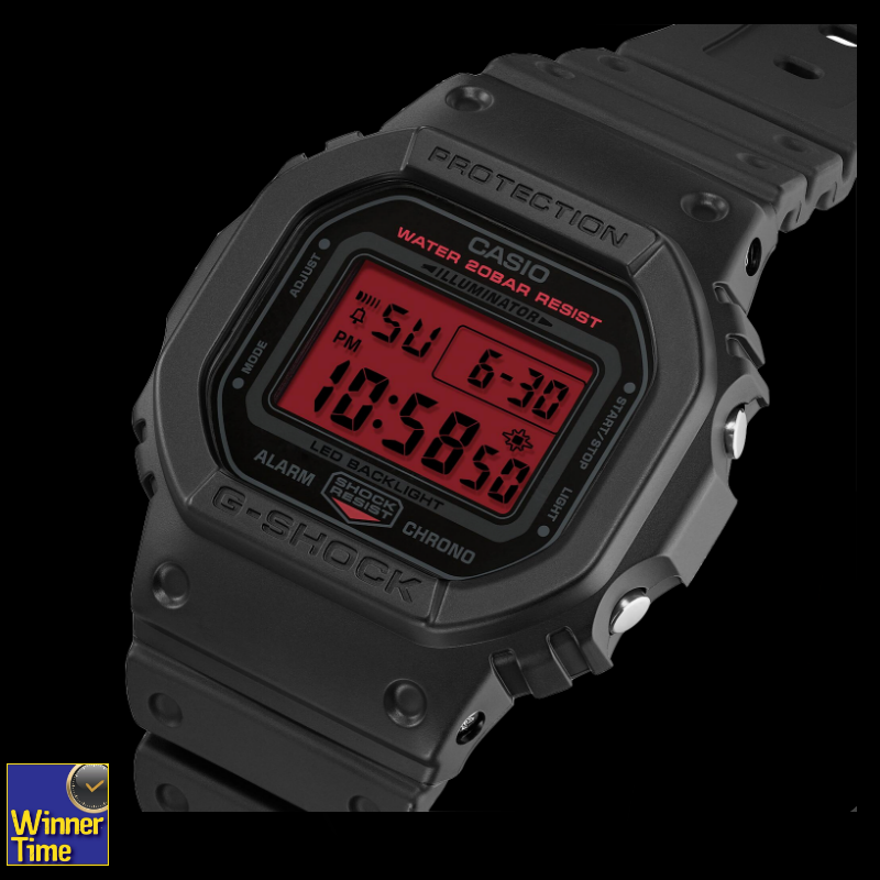 นาฬิกา CASIO G-SHOCK มาตรฐานเรือนทนทาน รุ่น DW-5600BBR-1DR