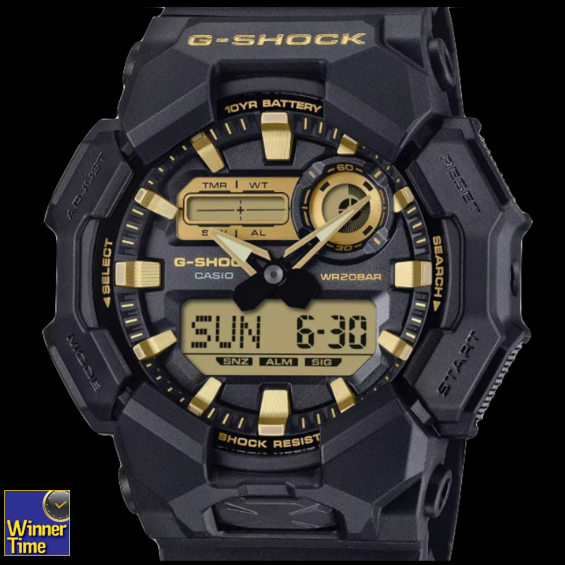 นาฬิกา CASIO G-SHOCK มาตรฐานเรือนทนทาน รุ่น GA-010GB-1A9DR