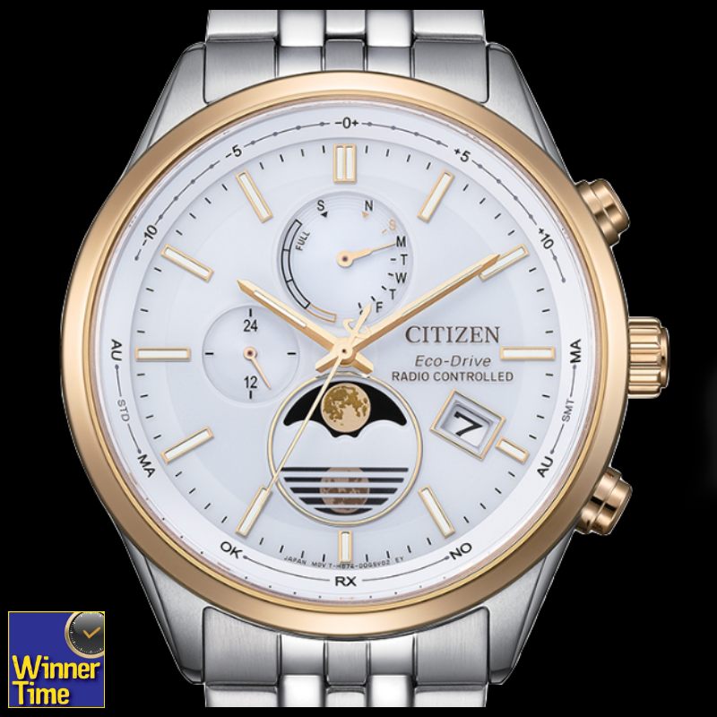 นาฬิกา CITIZEN Eco-Drive Radio-Controlled Moon Phase รุ่น BY1034-59A