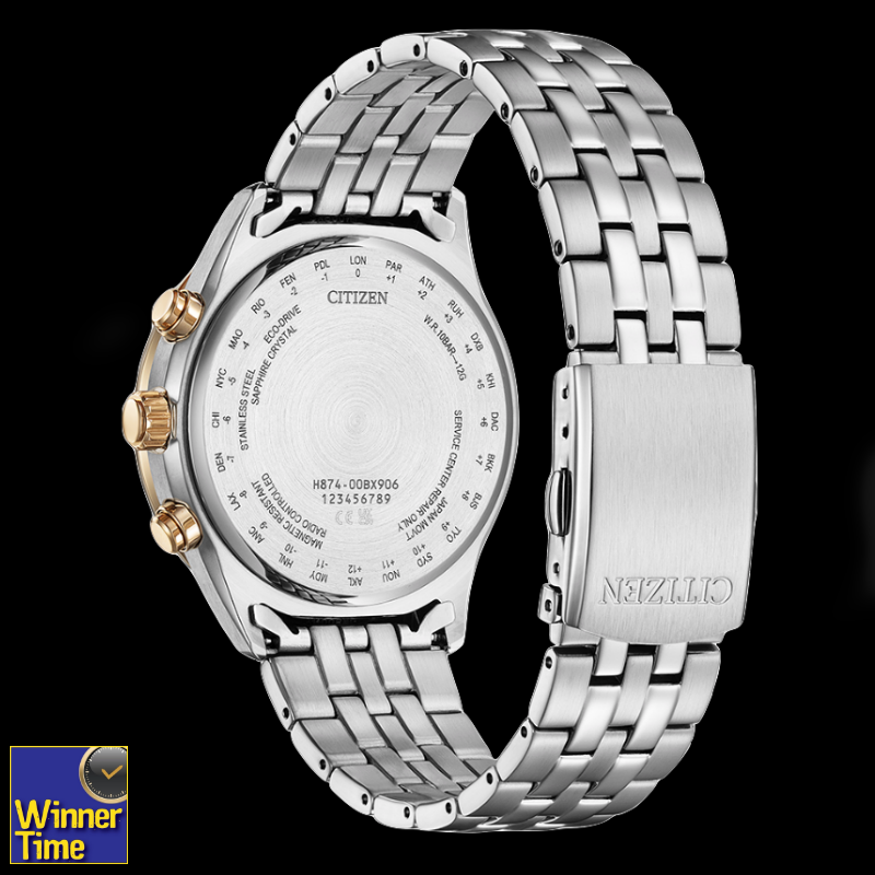 นาฬิกา CITIZEN Eco-Drive Radio-Controlled Moon Phase รุ่น BY1034-59A