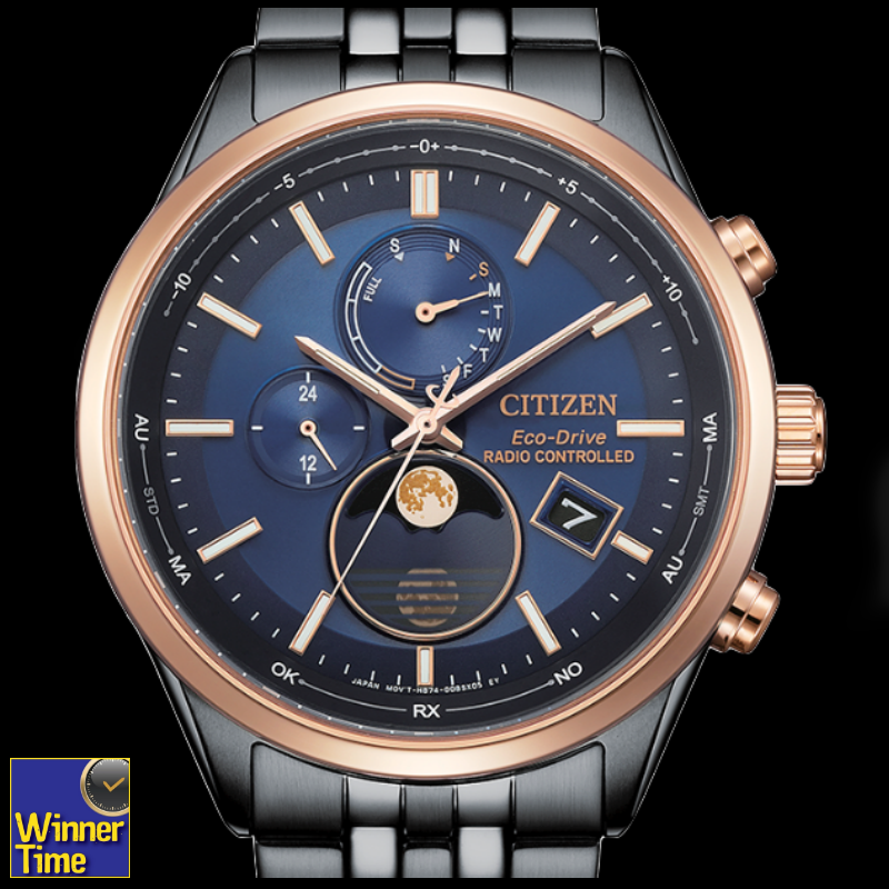 นาฬิกา CITIZEN Eco-Drive Radio-Controlled Moon Phase รุ่น BY1036-53L
