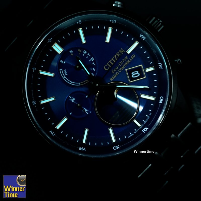 นาฬิกา CITIZEN Eco-Drive Radio-Controlled Moon Phase รุ่น BY1035-56L