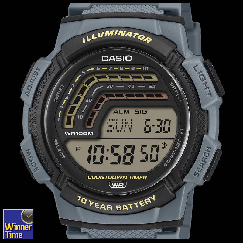 นาฬิกาCASIO ดิจิตอล รุ่น WS-1800-2AVนาฬิกาCASIO ดิจิตอล รุ่น WS-1800-2AV