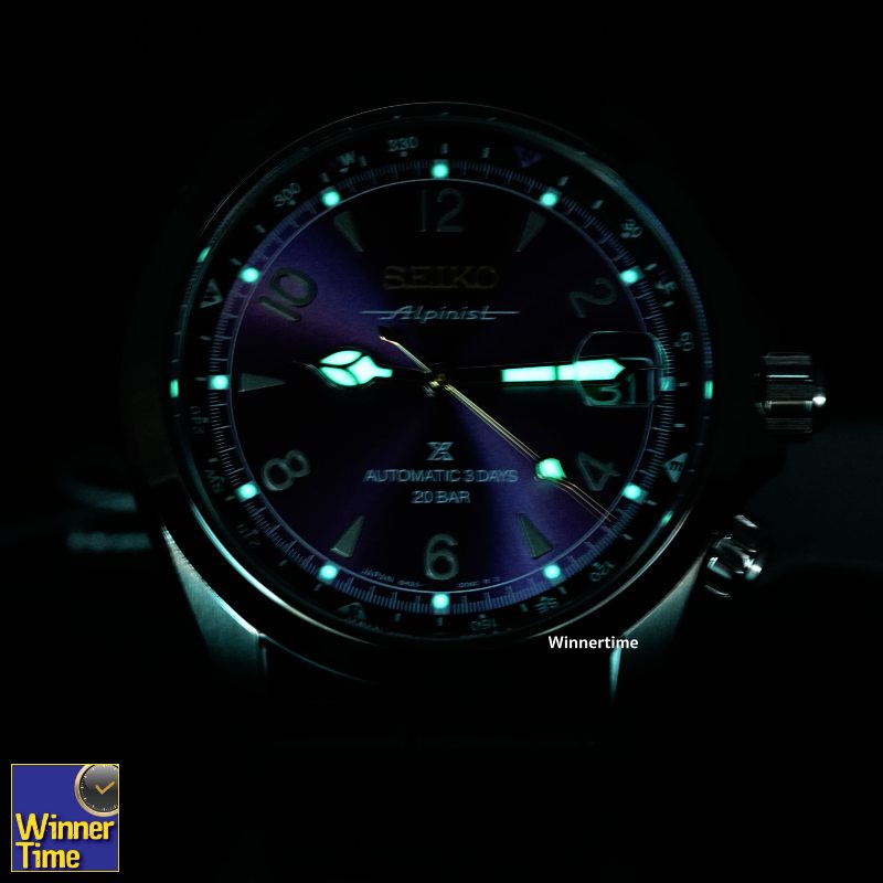 นาฬิกาข้อมือผู้ชาย 145th Anniversary Prospex Alpinist Mechanical Limited Edition รุ่น HBC006J สีม่วง