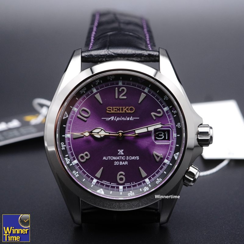 นาฬิกาข้อมือผู้ชาย 145th Anniversary Prospex Alpinist Mechanical Limited Edition รุ่น HBC006J สีม่วง