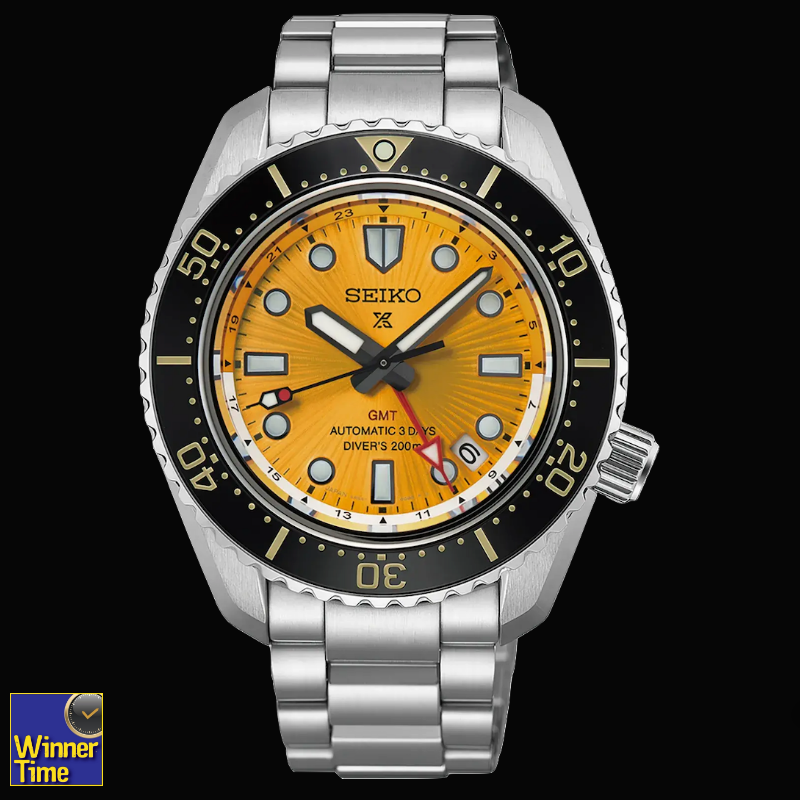 นาฬิกาข้อมือผู้ชาย SEIKO Prospex 1968 Heritage Diver's GMT “The Night of Siam” Limited Edition รุ่น SPB487J