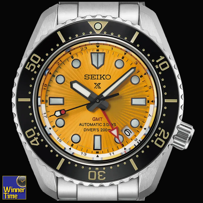 นาฬิกาข้อมือผู้ชาย SEIKO Prospex 1968 Heritage Diver's GMT &ldquo;The Night of Siam&rdquo; Limited Edition รุ่น SPB487J